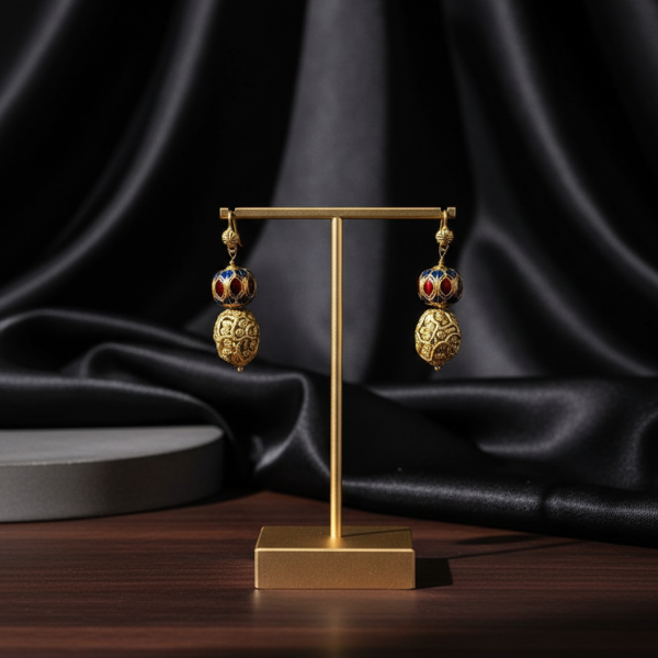 Opulent Gold Dangle Earrings