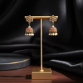 Traditional Red Jhumka Earrings