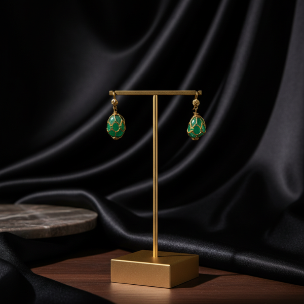 Green Gemstone Earrings