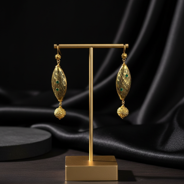 Golden Heirloom Filigree Earrings
