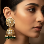 Traditional Kundan Bell Earrings