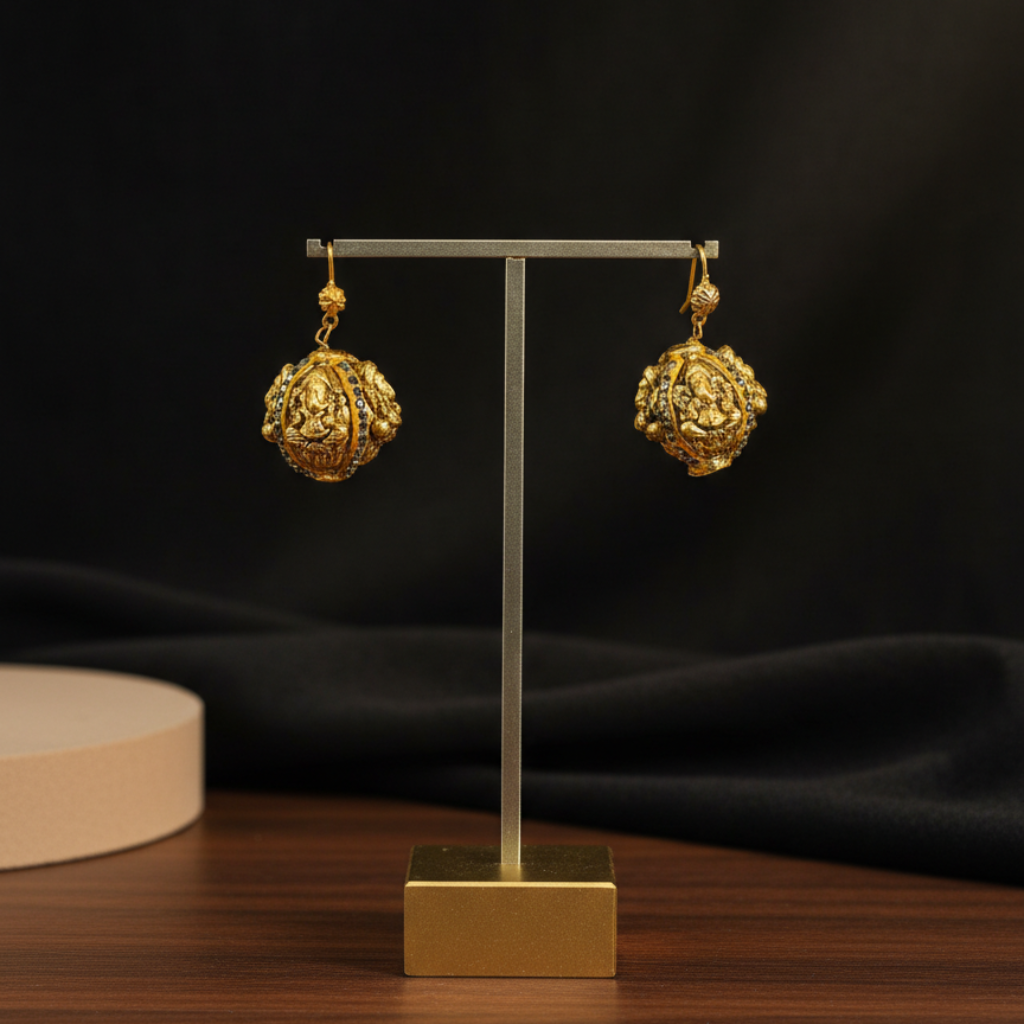 Divine Gold Drop Earrings