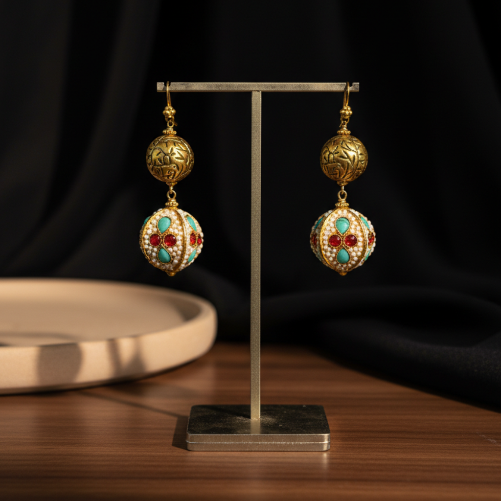 Beaded Drop Earrings