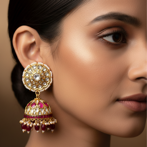 Manikya Polki Bell Jhumka