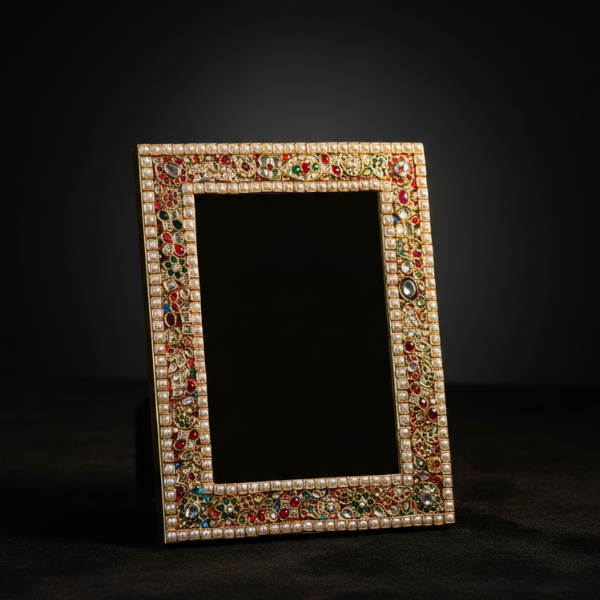 Ornate Gemstone Photo Frame