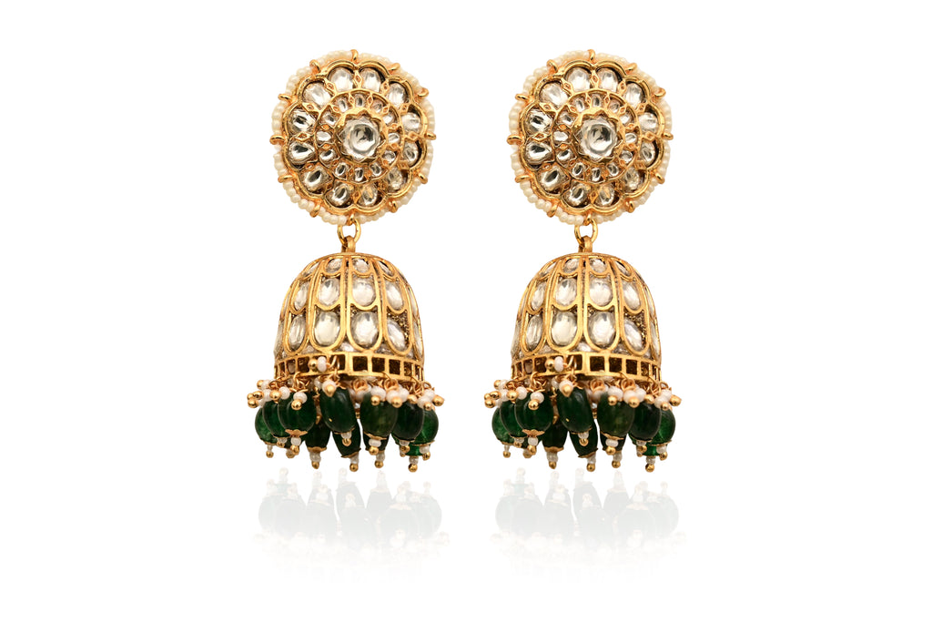 Traditional Kundan Bell Earrings