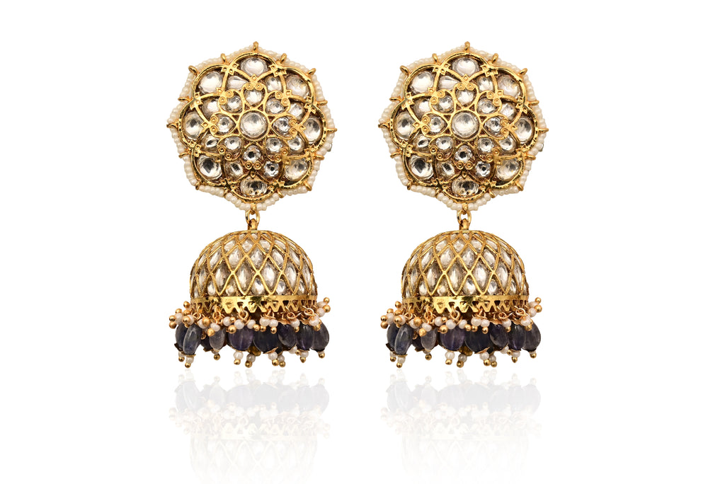 Kundan Jhumka Earrings
