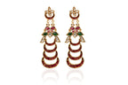 Ruby Emerald Polki Earrings