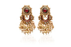 Scarlet Pearl Cascade Earrings