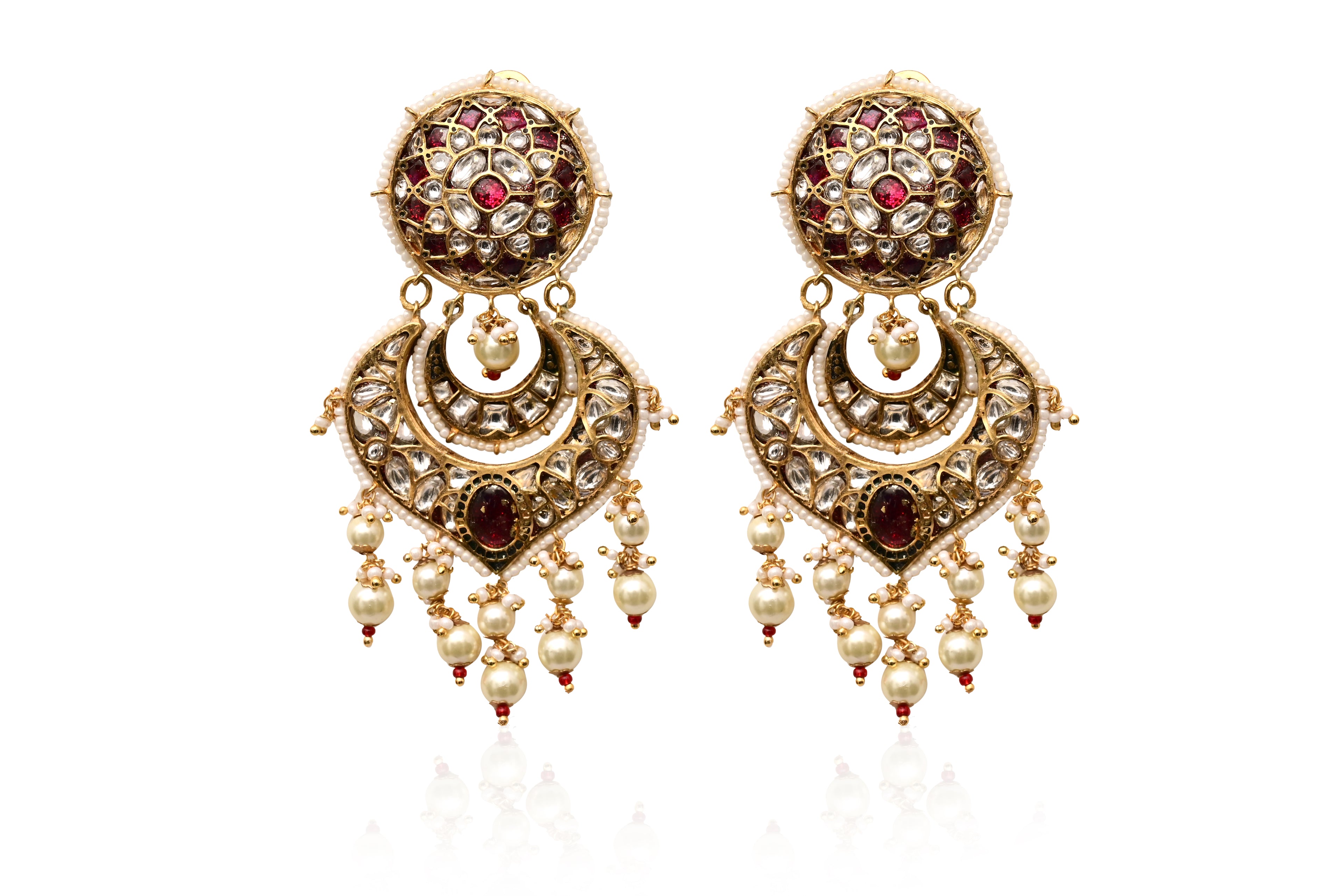 Ruby Pearl Chandbali