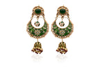 Emerald Chandbali Jhumka
