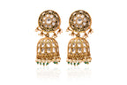 Polki Jhumka Pearl Earrings