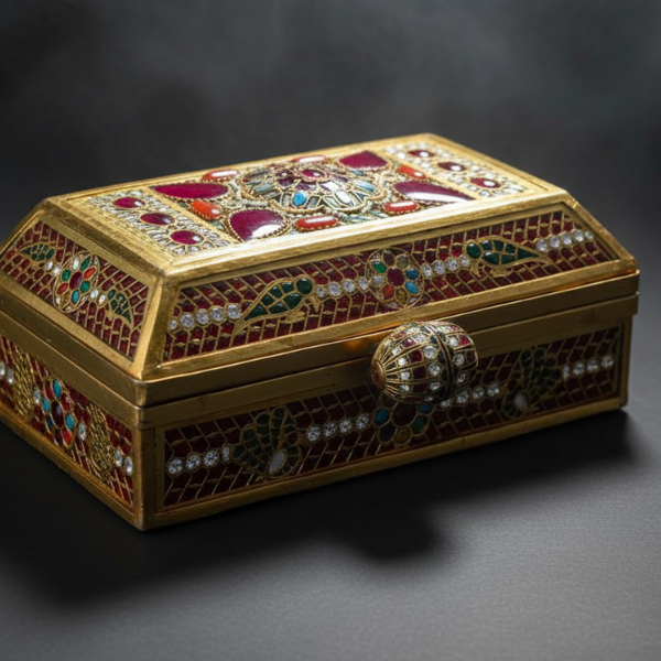 Ornate Gold Jewelry Box