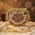 Handcrafted Embellished Minaudière Clutch