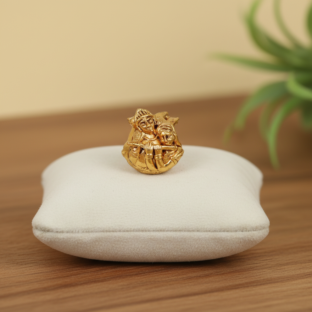 Radha Krishna Gold Bead