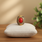 Red Coral Stone Bead