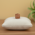 Geometric Copper Cube Bead