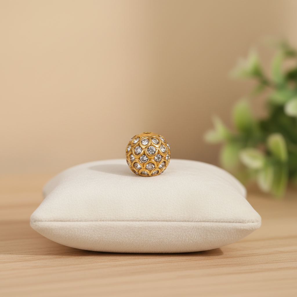 12mm Sparkling Rhinestone Bead