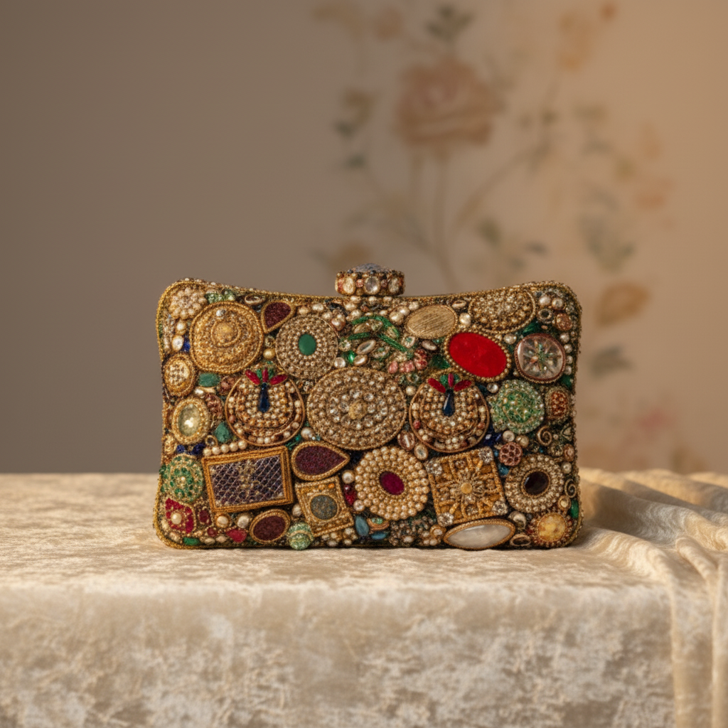 Adorn Gemstone Clutch By Fluorite