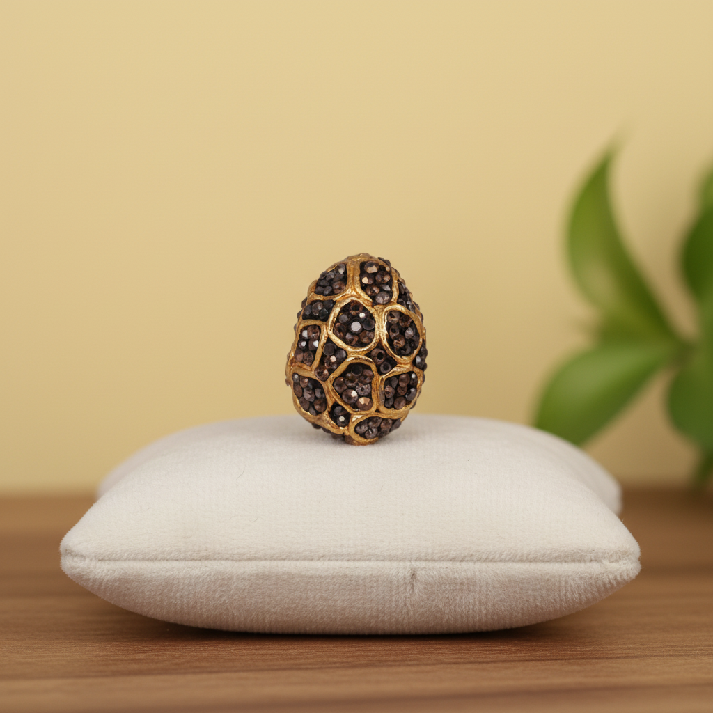 Textured Crystal Bead