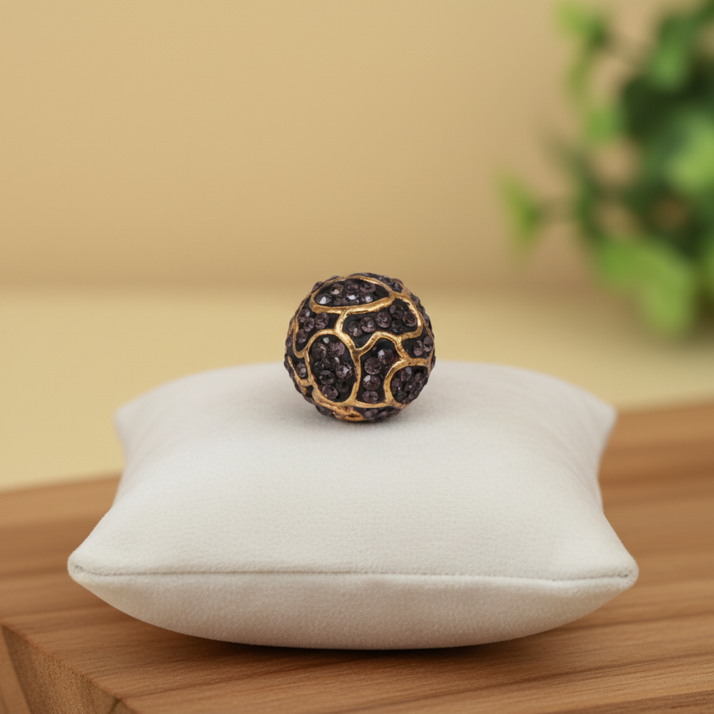 Rhinestone Pave Ball Bead