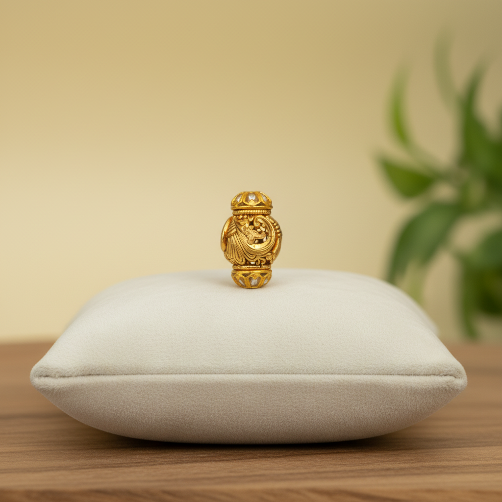 Carved Gold Bird Barrel