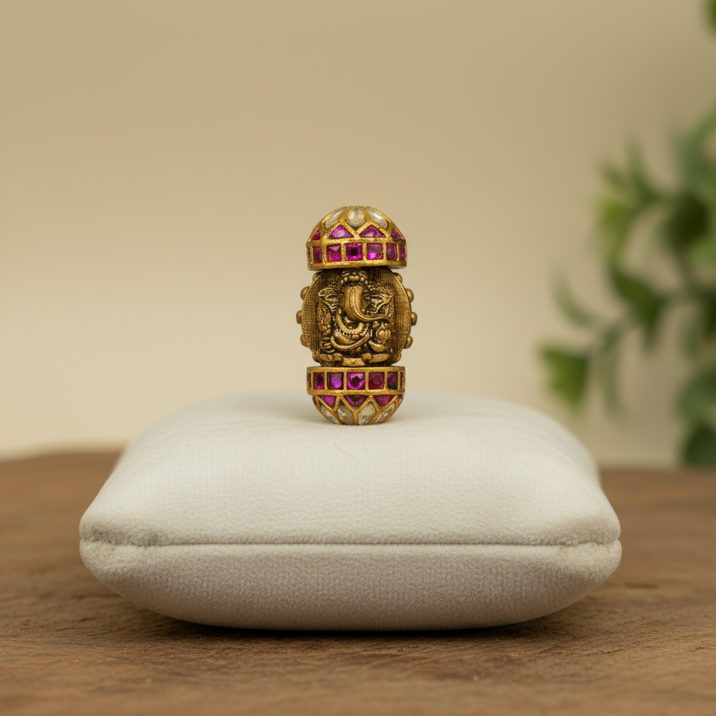 Ganesha Ruby White Barrel