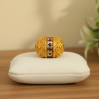 Ornate Gold Gemstone Barrel