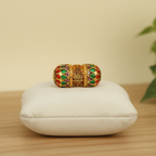 Lakshmi Gold Enamel Bead