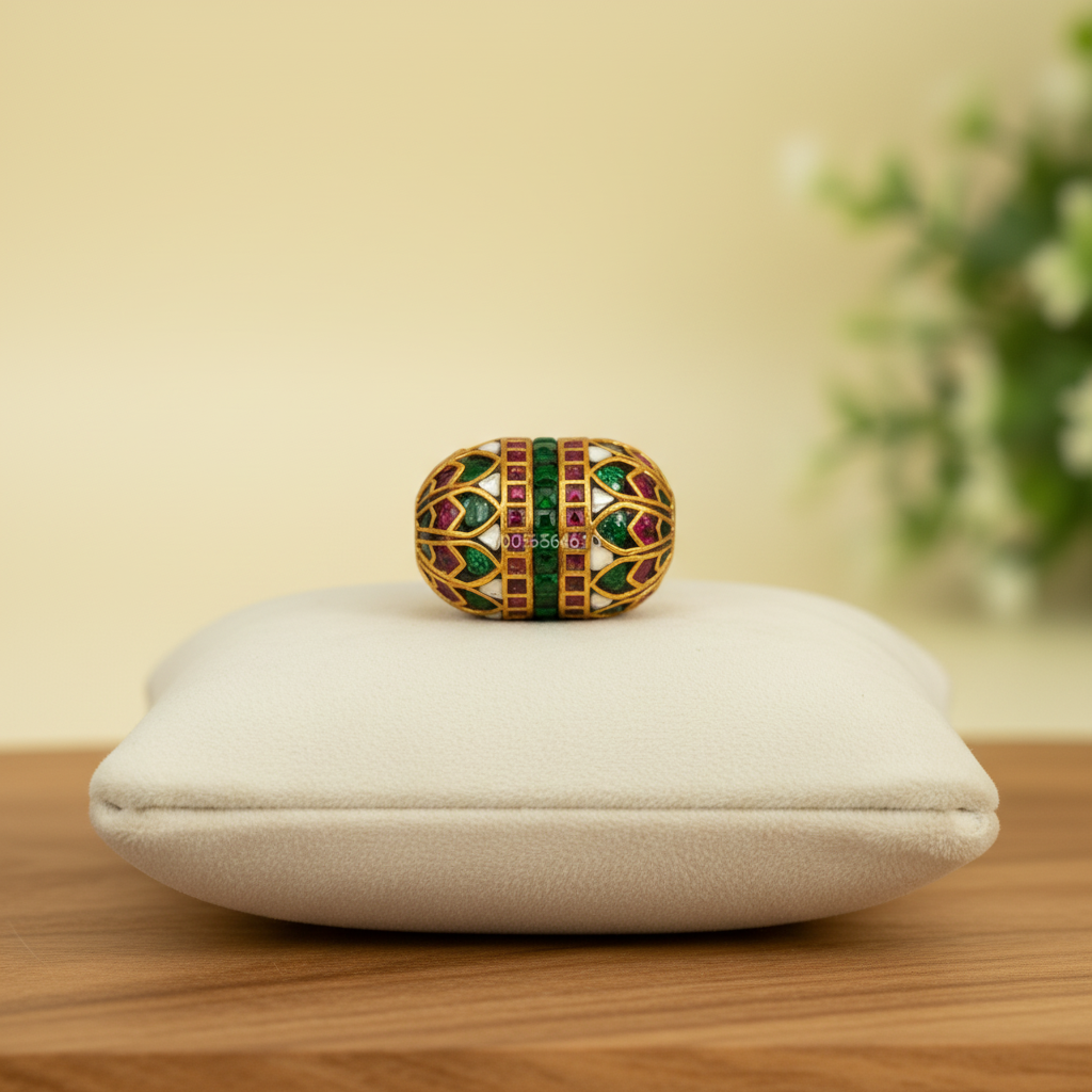 Multicolor Enamel Barrel Bead