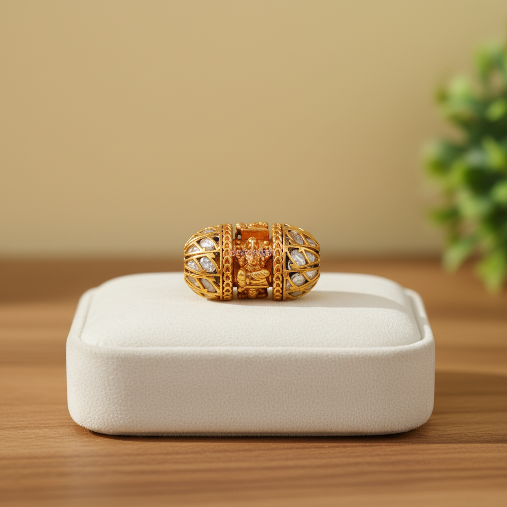 Ganesha Gold Jeweled Barrel