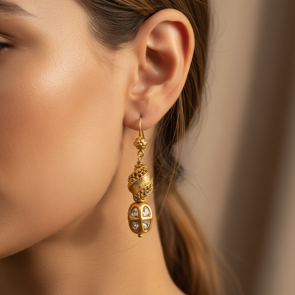 Gold Dangle Earrings