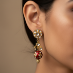 Gold Toned Drop Earrings