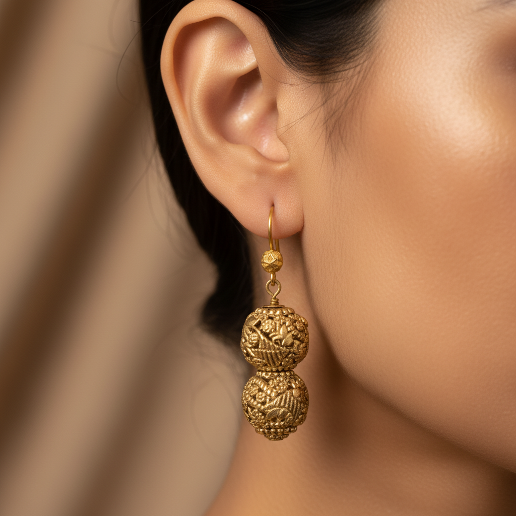 Ornate Filigree Drop Earrings