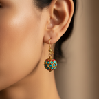 Bohemian Enamel Drop Earrings