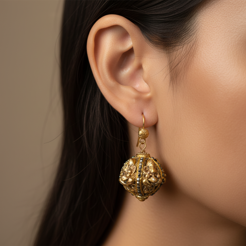 Regalia Ornate Gold Dangles