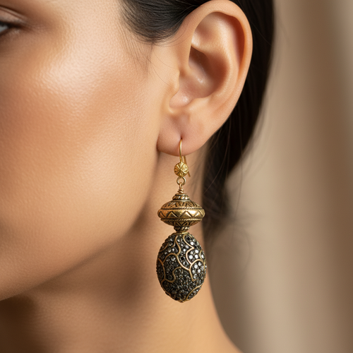 Antique Gold Drop Earrings