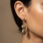 Crimson Crown Ruby Earrings