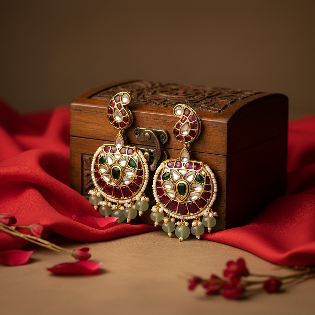 Mayura Ruby-Emerald Polki