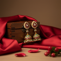 Ruby Green Polki Jhumka