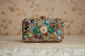 Embellished Jewel & Pearl Bridal Clutch