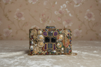 Jeweled Embellished Clutch Bag By Fluorite