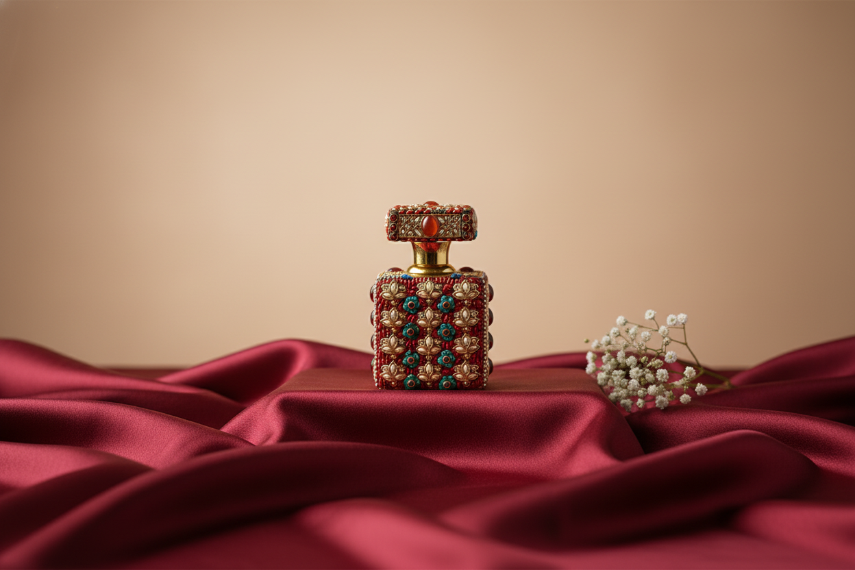 Handcrafted Embellished Itar Bottle