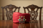 Traditional Gold Kalgi with Gemstone Embellishments