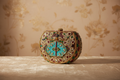 Embellished Kundan Stone Gold Clutch