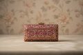 Royal Magenta Floral Gemstone Clutch