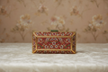 Ornate Red & Gold Gemstone Clutch