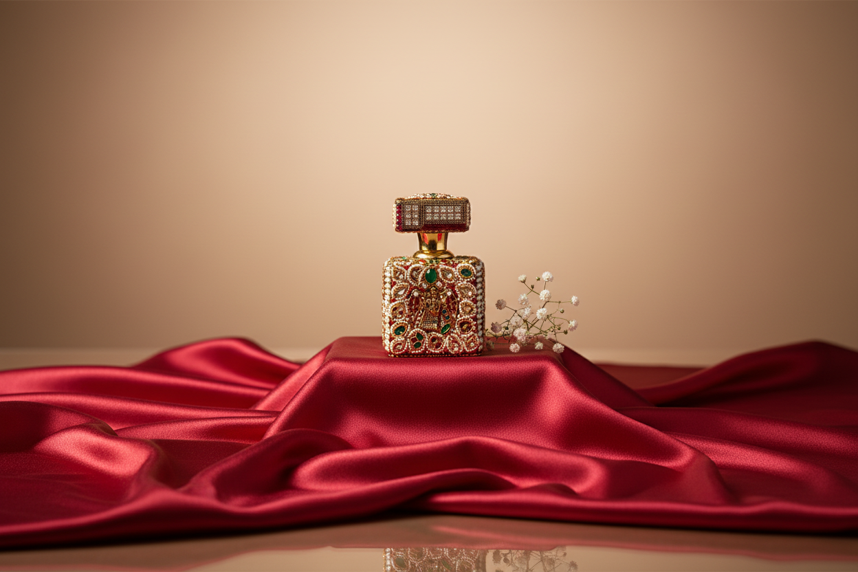 Handcrafted Jeweled Itar Bottle