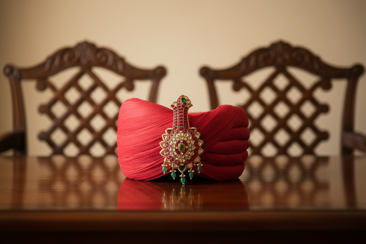 Traditional Emerald & Ruby Kalgi