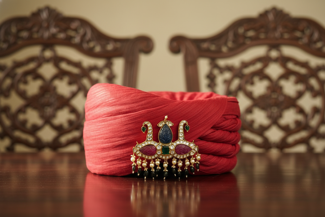 Traditional Kundan & Jeweled Kalgi